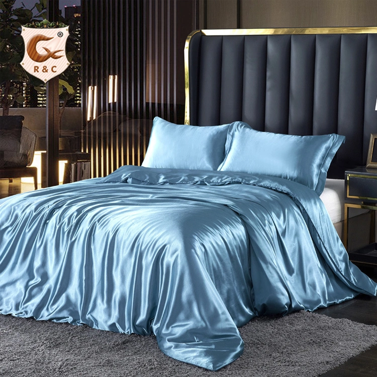 Pure Color Baby Bed Sheet Satin Bedding