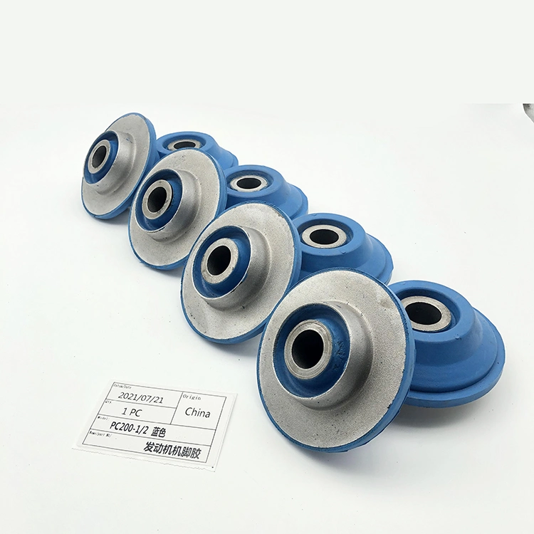 High-Quality Multiple Types/Size Flexible Rubber Mounts Engine Blue Engine Cushion Excavator Parts for Komatsu PC200-1-2