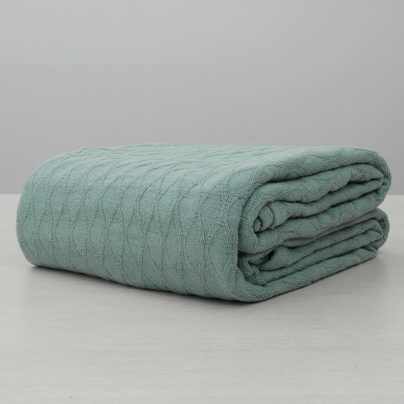 Diamond Weave Pure Cotton Bed Blanket