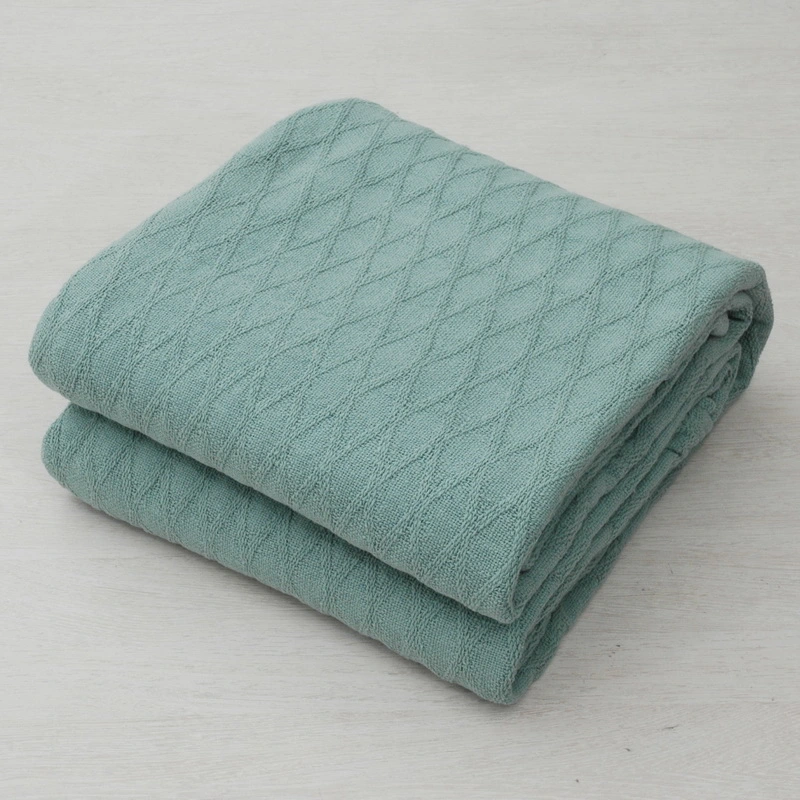 Diamond Weave Pure Cotton Bed Blanket